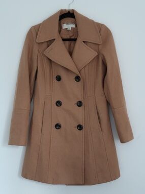 Anne Klein mixed wool / polyester coat